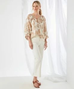 Karen Kane Blouson Sleeve Top Tops