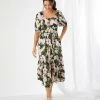 Karen Kane Poof Sleeve Dress