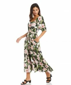 Karen Kane Poof Sleeve Dress