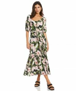 Karen Kane Poof Sleeve Dress