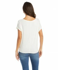 Karen Kane Wild Flower Boatneck Top Clothing
