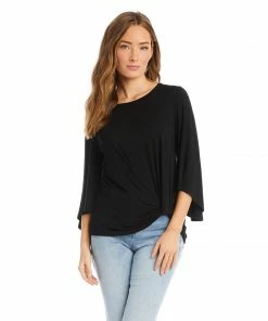 Karen Kane Tops Flare Sleeve Pick Up Top