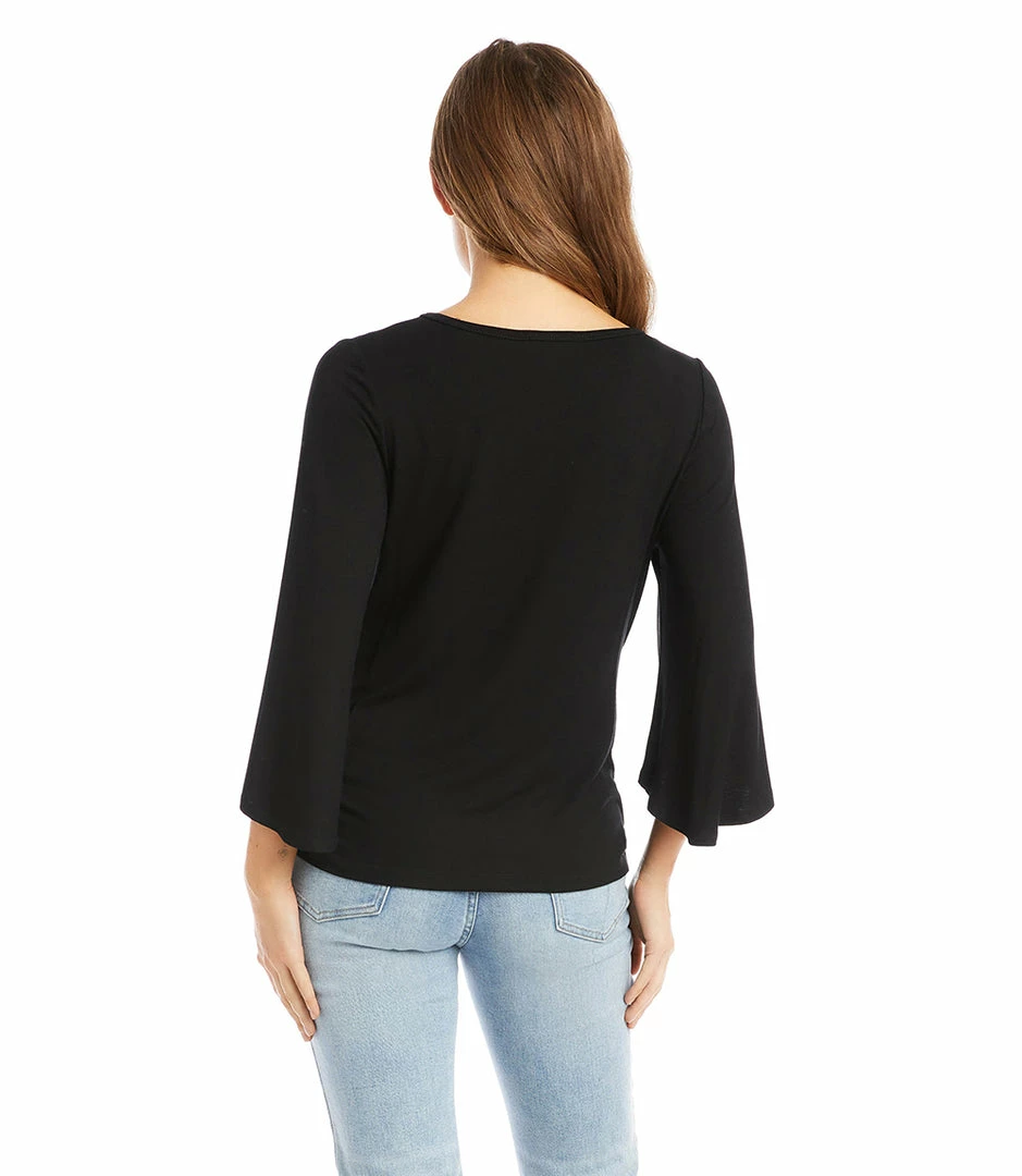 Karen Kane Tops Flare Sleeve Pick Up Top