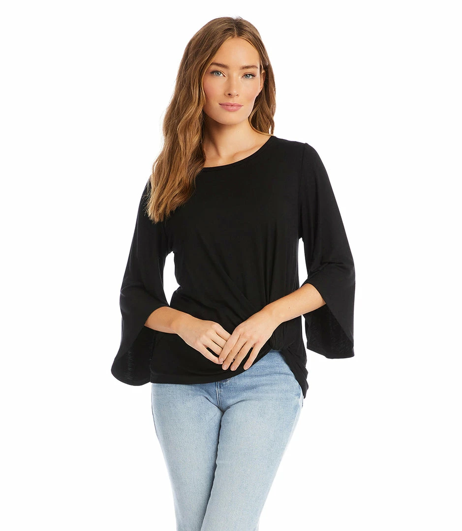 Karen Kane Tops Flare Sleeve Pick Up Top
