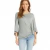 Karen Kane Flare Sleeve Pick Up Top