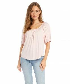 Karen Kane Knit Peasant Top Clothing