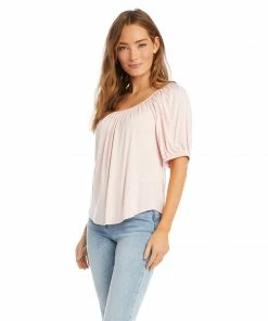 Karen Kane Knit Peasant Top Clothing