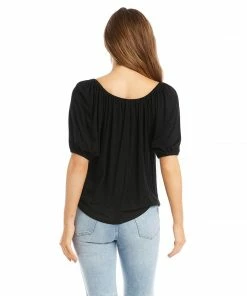 Karen Kane Knit Peasant Top