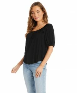 Karen Kane Knit Peasant Top