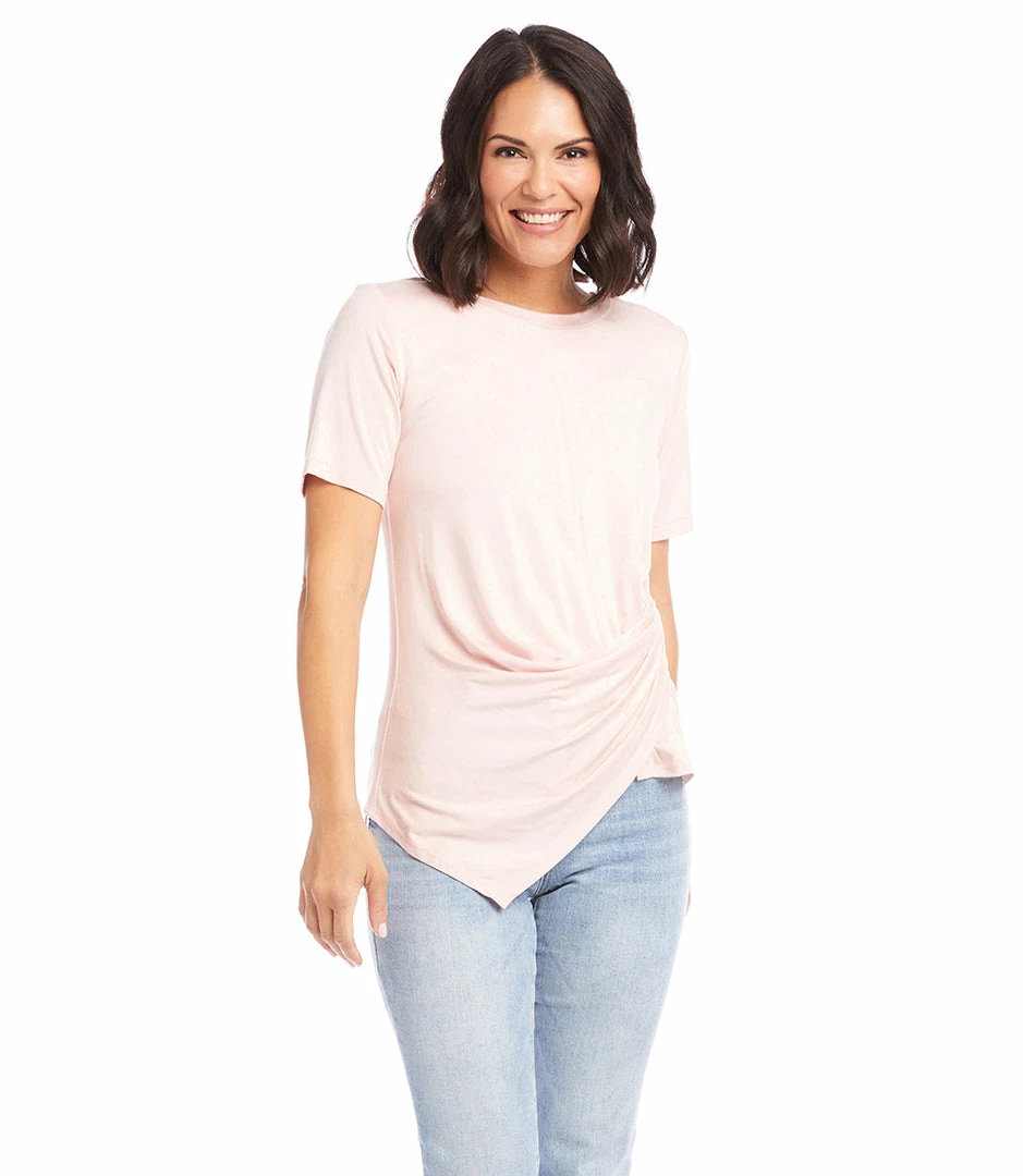 Karen Kane Clothing Petite Size Side Drape Top