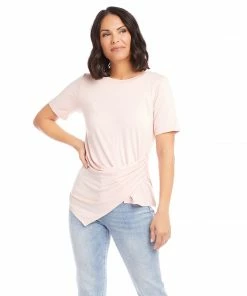 Karen Kane Clothing Petite Size Side Drape Top