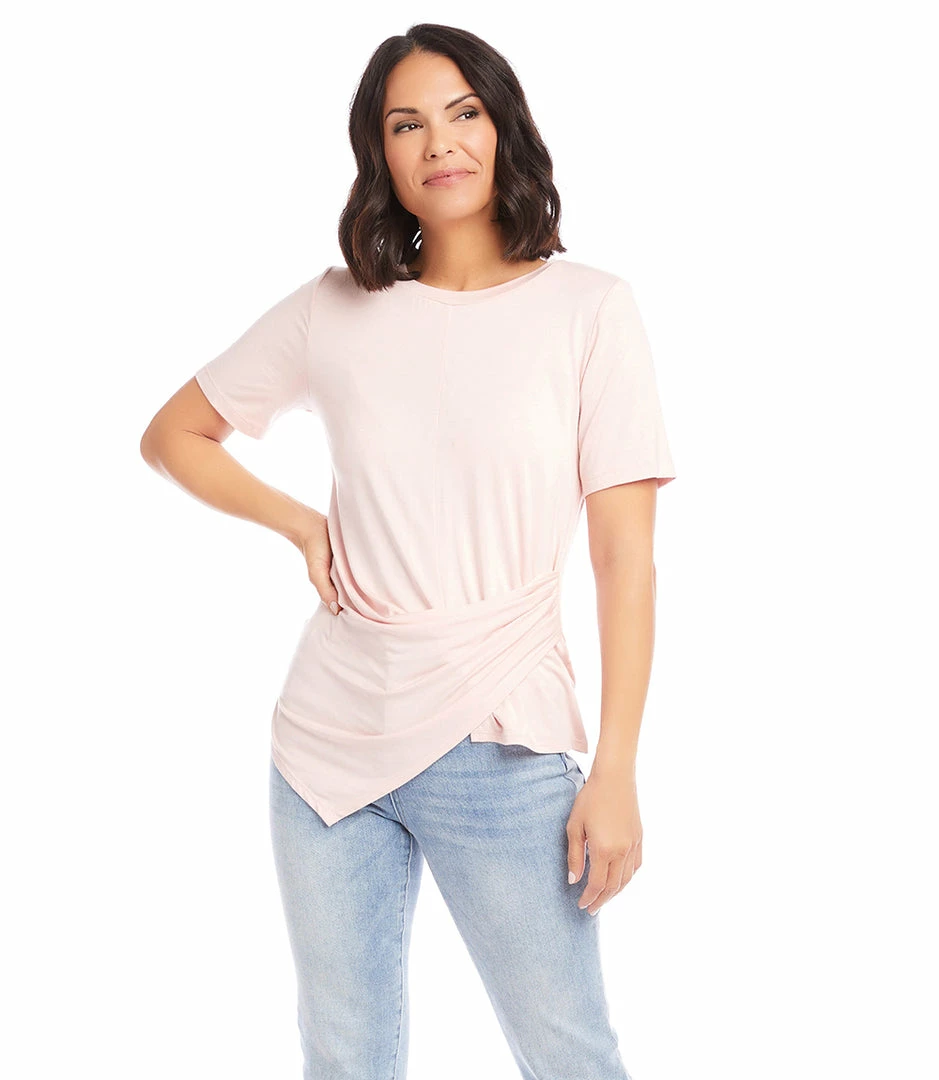 Karen Kane Clothing Petite Size Side Drape Top