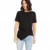 Karen Kane Petite Size Side Drape Top
