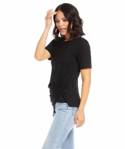 Karen Kane Petite Size Side Drape Top