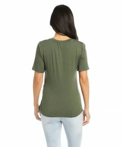 Karen Kane Side Drape Top Clothing