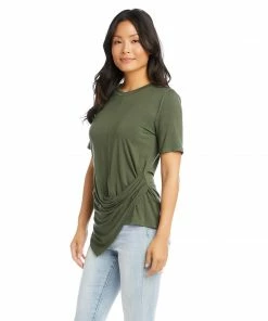 Karen Kane Side Drape Top Clothing