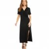 Karen Kane Petite Size Faux Wrap Midi Dress Clothing