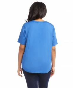 Karen Kane Plus Size Cut Out Shirttail Top