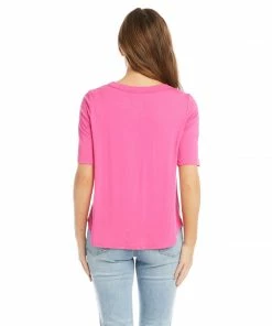 Karen Kane Cut Out Shirttail Top Clothing