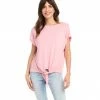 Karen Kane Boatneck Tie Front Top