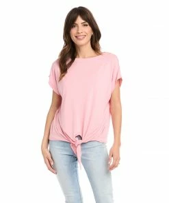 Karen Kane Boatneck Tie Front Top
