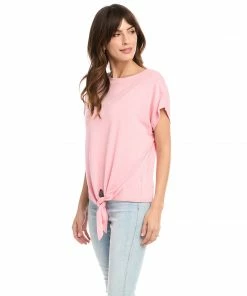 Karen Kane Boatneck Tie Front Top