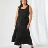 Karen Kane Plus Size Tiered Midi Dress Dresses