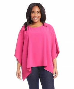 Karen Kane Plus Size Flare Hem Top