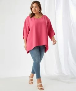 Karen Kane Plus Size Flare Hem Top