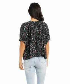 Karen Kane Short Sleeve Peasant Top