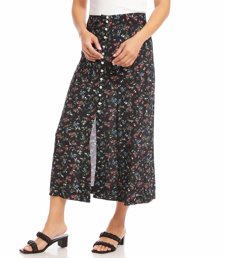 Karen Kane Button Front Skirt