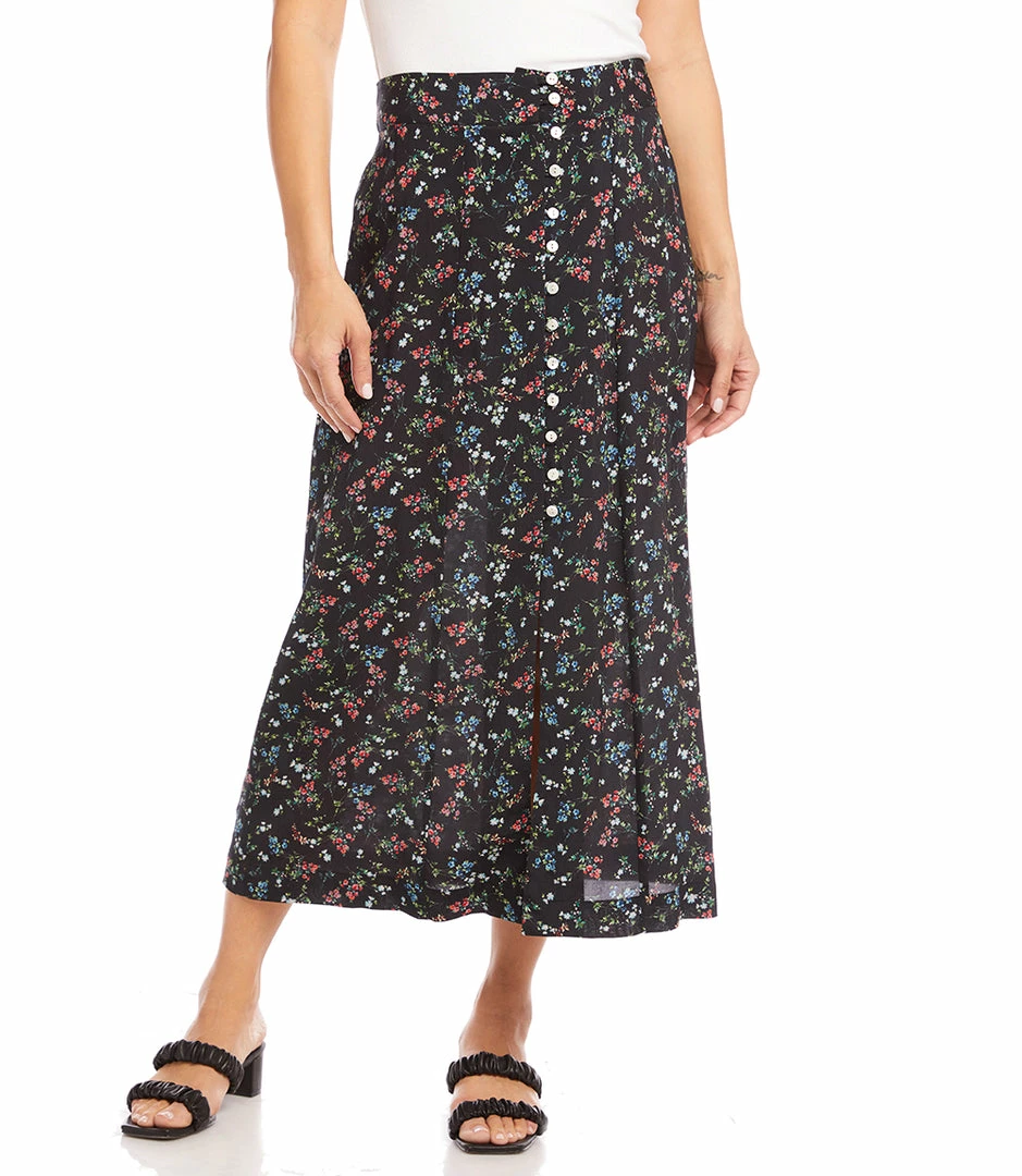 Karen Kane Button Front Skirt