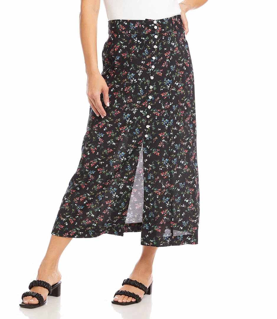 Karen Kane Button Front Skirt