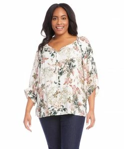 Karen Kane Plus Size Blouson Sleeve Top