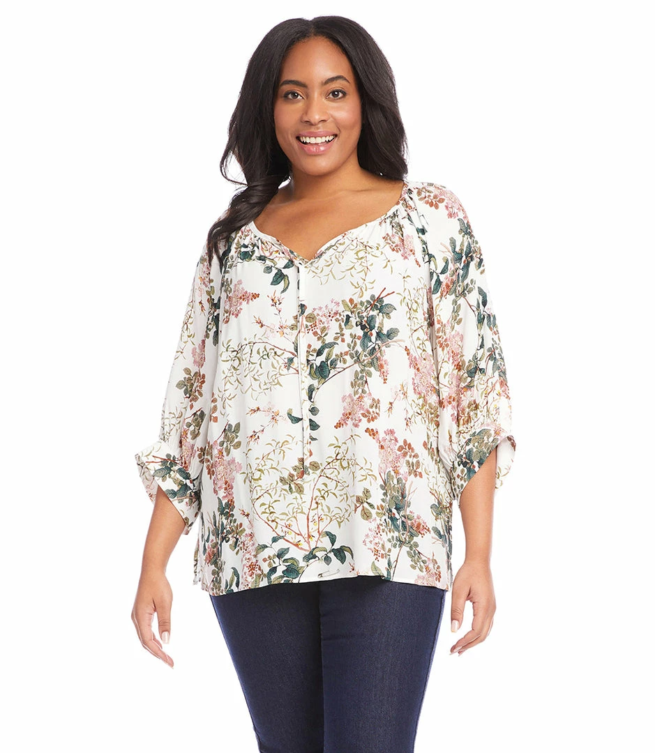 Karen Kane Plus Size Blouson Sleeve Top