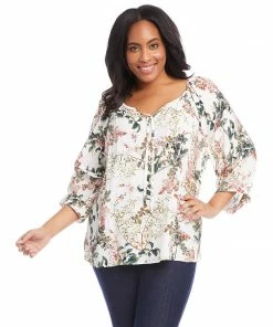 Karen Kane Plus Size Blouson Sleeve Top