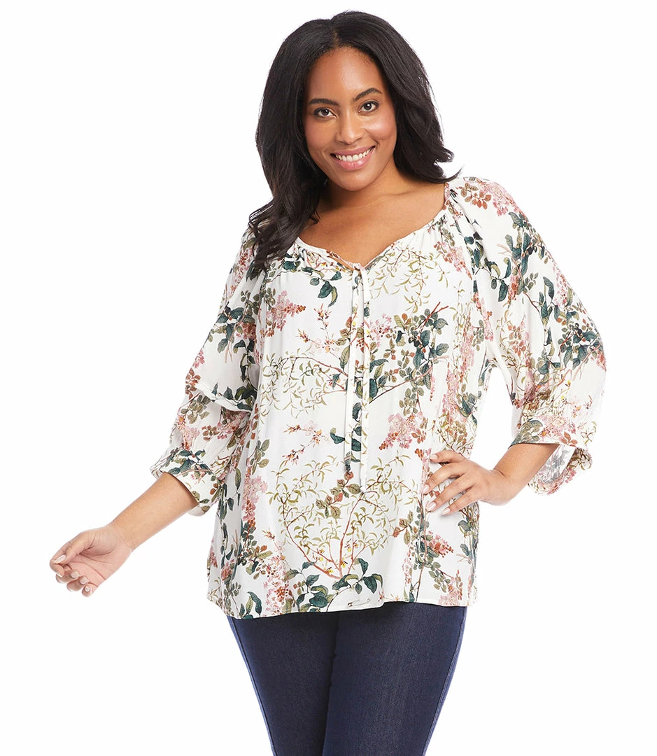 Karen Kane Plus Size Blouson Sleeve Top