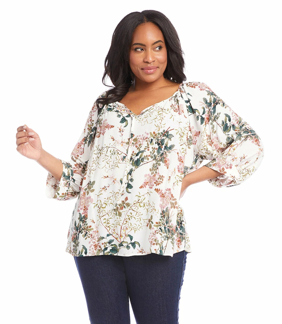Karen Kane Plus Size Blouson Sleeve Top