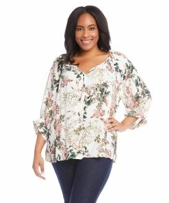 Karen Kane Plus Size Blouson Sleeve Top