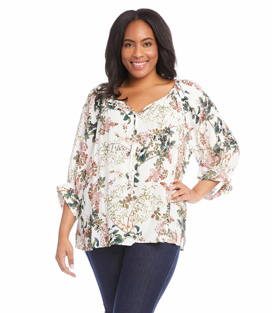 Karen Kane Plus Size Blouson Sleeve Top