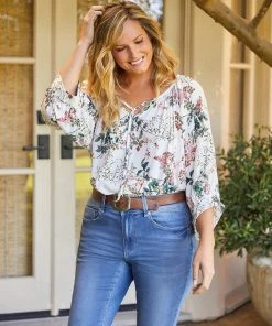 Karen Kane Plus Size Blouson Sleeve Top