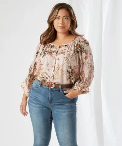 Karen Kane Plus Size Blouson Sleeve Top