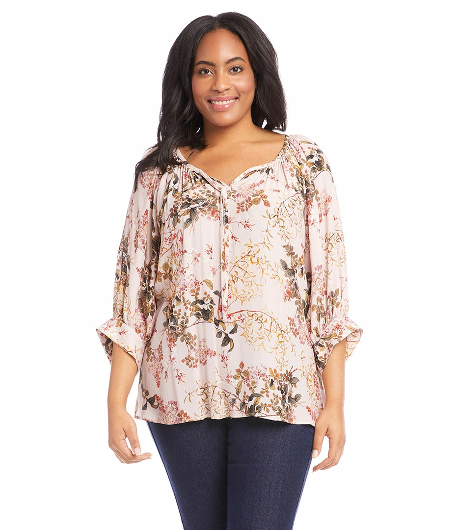 Karen Kane Plus Size Blouson Sleeve Top