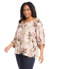 Karen Kane Plus Size Blouson Sleeve Top