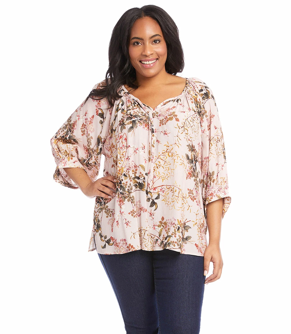 Karen Kane Plus Size Blouson Sleeve Top