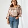 Karen Kane Plus Size Blouson Sleeve Top