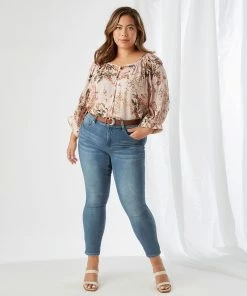 Karen Kane Plus Size Blouson Sleeve Top