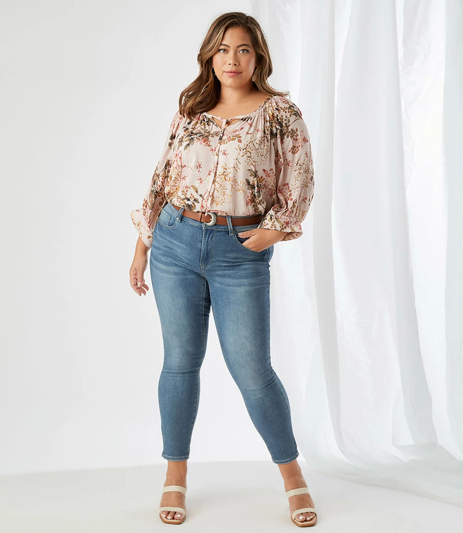 Karen Kane Plus Size Blouson Sleeve Top