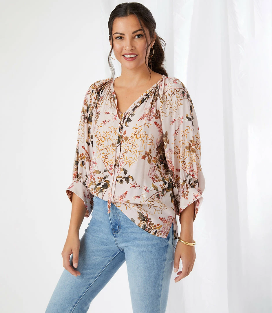 Karen Kane Blouson Sleeve Top Clothing