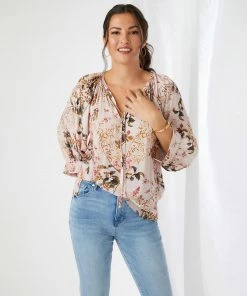 Karen Kane Blouson Sleeve Top Clothing